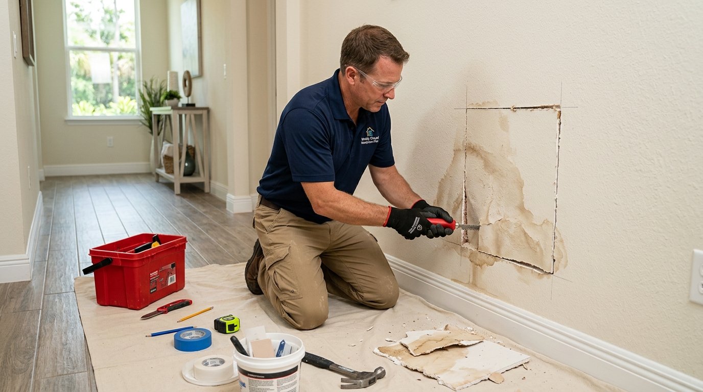 Water-Damaged Drywall Repair in Wesley Chapel, FL